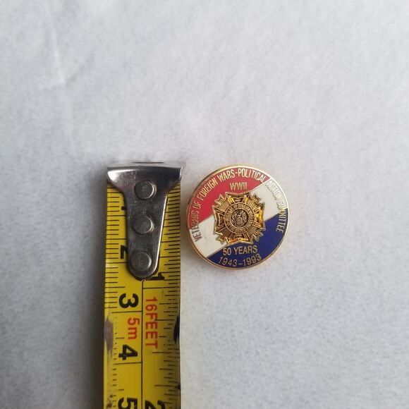 VFW Lapel Pin 50 Years Anniversary Membership Award Veterans Of Foreign Wars - Picture 3 of 3